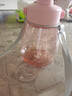 特百惠（Tupperware）雙飲大肚杯背帶水壺男女學(xué)生兒童大容量吸管帶刻度塑料水杯子 柔糖粉1100ml1個(gè) 曬單實(shí)拍圖
