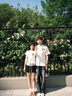 love legend情侶裝夏季2025新款短袖t恤一男一女正肩小眾百搭小眾半袖上衣服 白色+白色 M 男+S女 曬單實(shí)拍圖