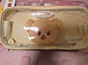 得力(deli)黃油小熊痛層文具盒 中小學(xué)生雙拉鏈筆袋 多用途可愛(ài)筆袋 男生女生禮物 米色【兒童節禮物】 曬單實(shí)拍圖