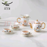 永豐源（auratic）幸福春天 茶具套裝 12頭家用整套茶杯中式高端茶壺公道杯 禮盒裝 茶具套裝 12頭 曬單實拍圖