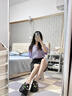鉑吶苓洞洞鞋女款夏季花朵外穿厚底增高防臭防滑EVA沙灘包頭半拖鞋涼拖 洞洞鞋黑【花朵】 40 -41 曬單實(shí)拍圖