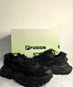 FILA FUSION 斐樂(lè )潮牌硬糖男鞋冬厚底增高鞋運動(dòng)鞋黑色老爹鞋 車(chē)漆黑/黑-SB 40 曬單實(shí)拍圖