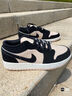 耐克Nike女鞋Air Jordan 1 AJ1黑白熊貓低幫復古板鞋籃球鞋 DC0774-003 38 曬單實(shí)拍圖