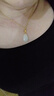 周六福（ZLF）七夕禮物  黃金金鑲玉福字水滴吊墜佳禮 吊墜（不含鏈） 曬單實拍圖