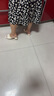 意爾康女鞋氣質(zhì)褶皺涼拖鞋粗跟時尚奶油一字拖 28080W 米白  35  曬單實(shí)拍圖