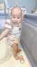 JCZS德國寶寶學(xué)步帶嬰幼兒童夏季防摔小孩學(xué)站神器走路防勒嬰兒牽引繩 【升級材質(zhì)】灰色(腋下加厚親膚 曬單實(shí)拍圖