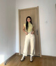 CAMILA KSENIA樂福鞋女2025新厚底增高款夏高跟軟底時尚一腳蹬小皮鞋 杏色 38 曬單實拍圖