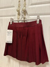 lululemon丨Side-Pleat 女士側(cè)邊褶飾高腰網(wǎng)球裙 *常規(guī)款 LW8AQTS 巖木橙 S 曬單實(shí)拍圖