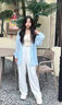 CEENIU透氣薄款防曬衣女2025新款夏季寬松韓版速干防曬百搭洋氣襯衫外套 藍(lán)色 M 【適合80-115斤】 曬單實(shí)拍圖