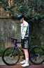 沃薩維新款春秋季騎行服男公路車(chē)山地自行車(chē)長(cháng)袖上衣速干排汗套裝單車(chē)服 【斑斕四代】奇幻白上衣 幾何拼色 XL (適合80-90公斤) 曬單實(shí)拍圖