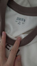 森馬（Semir）連衣裙女字母印花寬松T恤裙休閑夏季圓領(lǐng)撞色插肩袖短裙復(fù)古 咖色調(diào)00455 M 曬單實拍圖
