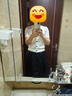 歐時(shí)力OCHIRLY 肌理感小香風(fēng)短袖針織外套女開衫上衣2025夏新款 米白 M 曬單實(shí)拍圖