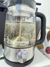 蘇泊爾（SUPOR）電熱水壺原裝正品煮茶壺恒溫壺虹吸噴淋旋鈕煮茶器燒水壺電水壺玻璃蒸茶器辦公室家用泡茶茶具 燒 C08煮茶壺 1.2L 曬單實(shí)拍圖