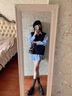 GOCHIEI2025春季連衣裙新款早春韓系學(xué)院風(fēng)條紋襯衫裙子 襯衫裙+馬甲[套裝] S 曬單實(shí)拍圖
