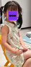 笛莎（DEESHA）童裝兒童女童裙子2025夏季新款女寶寶時(shí)尚洋氣國風(fēng)連衣裙 綠印花 120 曬單實(shí)拍圖