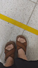 公猴厚底涼拖鞋女夏季新款交叉帶外穿沙灘小個子增高復(fù)古休閑涼鞋 摩卡棕 35 曬單實拍圖