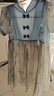 皮爾卡丹（pierre cardin）童裝漢服女童夏裝兒童公主裙2025新款女童連衣裙小女孩夏季花裙子 藍(lán)色泡泡袖 140 曬單實(shí)拍圖