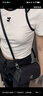 Calvin Klein【七夕禮物】單肩包鏈條包包字母旋扣翻蓋CK女包斜挎馬鞍包DH3240 曬單實拍圖