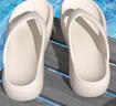 邦帛世人字拖鞋女2025新款夏季外穿厚底增高逛街不累腳沙灘防滑涼拖女士 白色 35-36 偏小一碼 曬單實(shí)拍圖