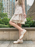 妙麗（Millies）品牌內(nèi)增高瑪麗珍鞋女2025新款小眾雙魔術(shù)貼淺口單鞋運動休閑女鞋 米杏 37 曬單實拍圖