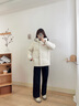 鴨鴨（YAYA）2025冬季新款女裝羽絨服加厚情侶時(shí)尚保暖寬松加絨戶(hù)外防寒服外套 月光白色 L 曬單實(shí)拍圖