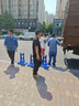 浮影中央隔離護欄 道路市政防護欄 交通人行道欄桿機動(dòng)車(chē)分流隔離欄桿 藍色 曬單實(shí)拍圖