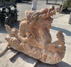 大型石頭雕刻龍石雕青龍雕塑石材吐水龍頭擺件石刻金龍世紀(jì)龍雕像 白色 曬單實(shí)拍圖