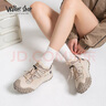 Walker Shop奧卡索運動鞋女徒步登山鞋網(wǎng)面增高厚底健步鞋女V151018淺杏色38 曬單實拍圖