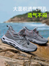駱駝（CAMEL）男鞋夏季透氣大網(wǎng)面運(yùn)動(dòng)鞋薄款戶(hù)外徒步男一腳蹬休閑鞋子 G14S307153 灰色 39 曬單實(shí)拍圖