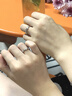 EothS925銀橡樹與木棉情侶戒指女生一對戒男活口情人節(jié)生日禮物送女友 【一對】樹與木棉情侶戒指+禮盒 曬單實(shí)拍圖