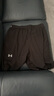 安德瑪（Under Armour）網(wǎng)紅運(yùn)動(dòng)短褲男子梭織透氣健身跑步訓(xùn)練中褲速干休閑五分褲子 黑色 D002 3XL 170-190斤 曬單實(shí)拍圖