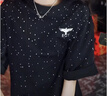 BOY LONDON【滿天星】春夏男女同款短袖漸變燙鉆印花時(shí)尚T恤N01107 黑色 M 曬單實(shí)拍圖