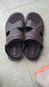 涼鞋男士夏天2025新款透氣防滑耐磨沙灘鞋上班外穿司機開(kāi)車(chē)涼拖鞋 棕色 【加厚按摩底】 41 【標準尺碼-極速發(fā)貨】 曬單實(shí)拍圖