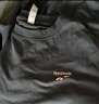Reebok銳步官方24新品男女同款運動休閑寬松LOGO針織短袖T恤 24SRM425UGH1 黑色 L 曬單實拍圖