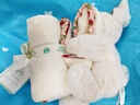 Jellycat英國高端毛絨玩具 花布乳白色邦尼兔安撫巾15cm 嬰兒新生兒禮物 曬單實(shí)拍圖