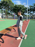 泰蘭尼斯kids童鞋25秋季新款兒童運動鞋男女童輕量減震跑步鞋 云霧白/勃艮第紅 37 內(nèi)長24.5cm 適合腳長23.5cm 曬單實拍圖