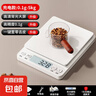 廚房秤手沖咖啡高精度電子秤精準(zhǔn)家用小型克數(shù)秤烘焙食物稱重 【白色】充電款0.1g/5kg+豪禮 曬單實拍圖