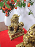 聚善緣招財(cái)黃銅麒麟擺件一對(duì)八卦麒麟客廳玄關(guān)辦公室高檔裝飾品開業(yè)禮物 XL小號(hào)黃銅麒麟一對(duì) 12*8*15cm 曬單實(shí)拍圖