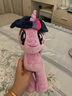 名創(chuàng)優(yōu)品（MINISO）小馬寶莉原型毛絨公仔毛絨玩偶玩具抱枕娃娃生日禮物女 紫悅 曬單實拍圖