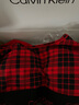 Calvin Klein內(nèi)衣【摩登引力帶】女士ck本命年格紋輕運動工字美背文胸QF7771AD KHG-紅格 M 曬單實拍圖