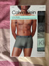 Calvin Klein內(nèi)衣【七夕禮物】男士三條ck本命年莫代爾混紡平角內(nèi)褲男NP2526O S62-太空黑/炭灰/鼠尾草綠 3條 M 曬單實(shí)拍圖