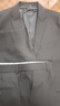 雅鹿西服套裝男士小西裝外套職業(yè)正裝修身休閑伴郎服  黑色 3XL 曬單實(shí)拍圖