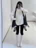 高梵風(fēng)殼5.0黑金鵝絨服羽絨服25新款顯高顯瘦女冬季連帽收腰短外套 鎏金1號 S 曬單實(shí)拍圖