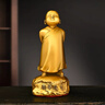 銅瑞祥銅小和尚擺件純銅寧靜致遠(yuǎn)小沙彌背手而立小佛像禪意家居面擺件 小和尚 5*4.5*11.5cm 曬單實(shí)拍圖