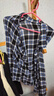她享長(cháng)袖襯衫女復古格子襯衣慵懶風(fēng)百搭開(kāi)衫寬松薄款外套T143C2032 曬單實(shí)拍圖