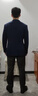 By Creations柏品布雷澤純羊毛單西服男士商務(wù)休閑職業(yè)正裝雙排扣西裝外套上衣 藏青色（雙排扣） 46 (170/88A) 曬單實(shí)拍圖