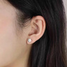 Lnieer999足銀小雛菊養(yǎng)耳洞耳釘女睡覺免摘小清新耳環(huán)小眾設(shè)計(jì)花朵耳飾 999足銀【小雛菊】耳釘 曬單實(shí)拍圖