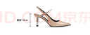 CHARLES&KEITH法式通勤尖頭高級(jí)細(xì)高跟涼鞋女七夕禮物CK1-60361529 Nude肉色 36 曬單實(shí)拍圖