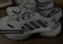 adidas SNEAKER SANDAL超輕穩定魔術(shù)貼涼鞋洞洞鞋阿迪達斯輕運動(dòng)   亮白/灰色/淺銀 (偏大，推薦買(mǎi)小1碼)   35.5 曬單實(shí)拍圖