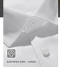 羅蒙（ROMON）【200支DP免燙】高端短袖襯衫男商務(wù)通勤純棉白色職業(yè)襯衣 曬單實拍圖